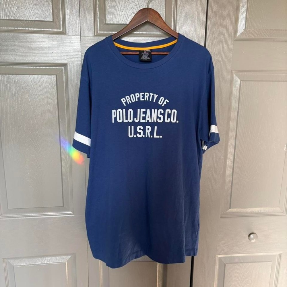 Polo Ralph Lauren shirt Size XL‎ blue striped preppy classic